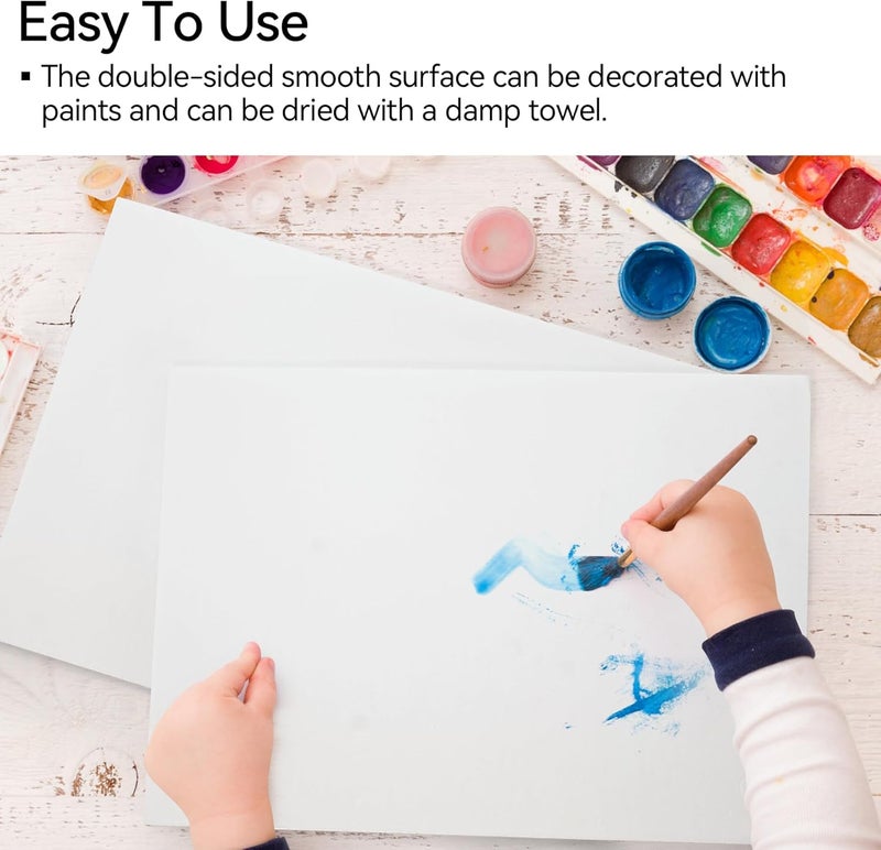 Philbinden 10 Pack Foam Boards,Thickness White Foam Core Backing Board 3/16" Foam Poster Boards for Mounting Photographs and Artwork, 3-D Modeling, Signage, Poster Making in School, Office (A3,12"x16.5") - Image 4